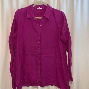 Eileen Fisher Irish linen tunic shirt XS